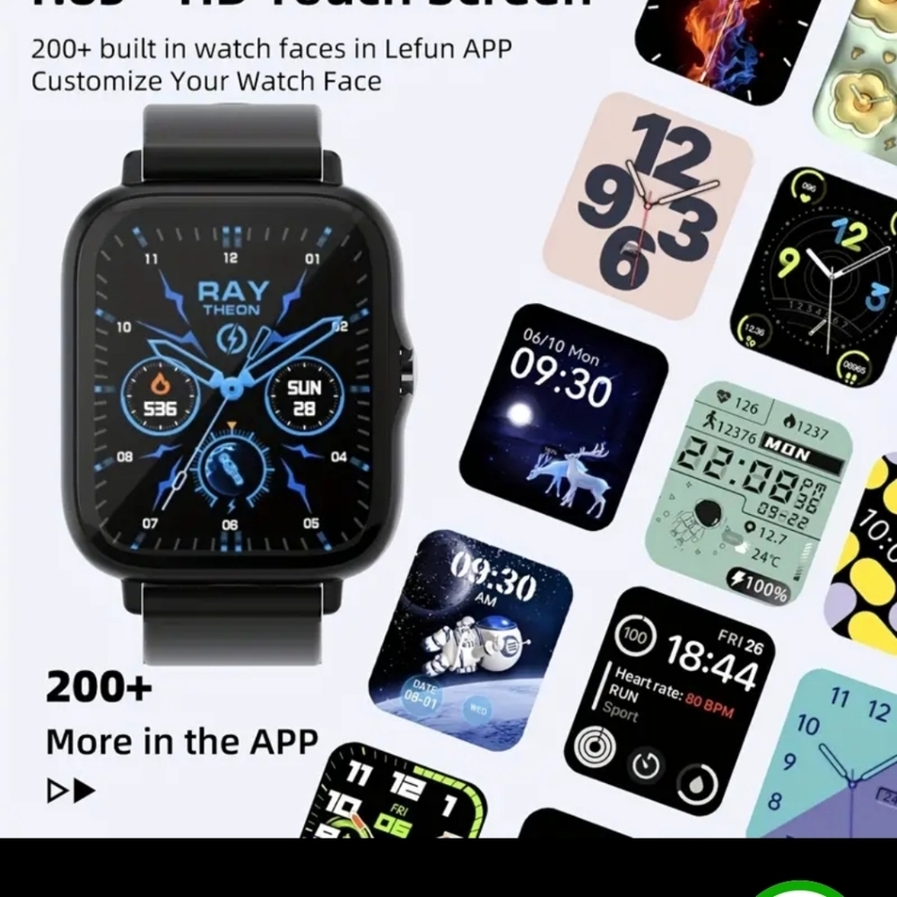 DesertCat Smart Watch - Black NEW - Picture 10 of 11